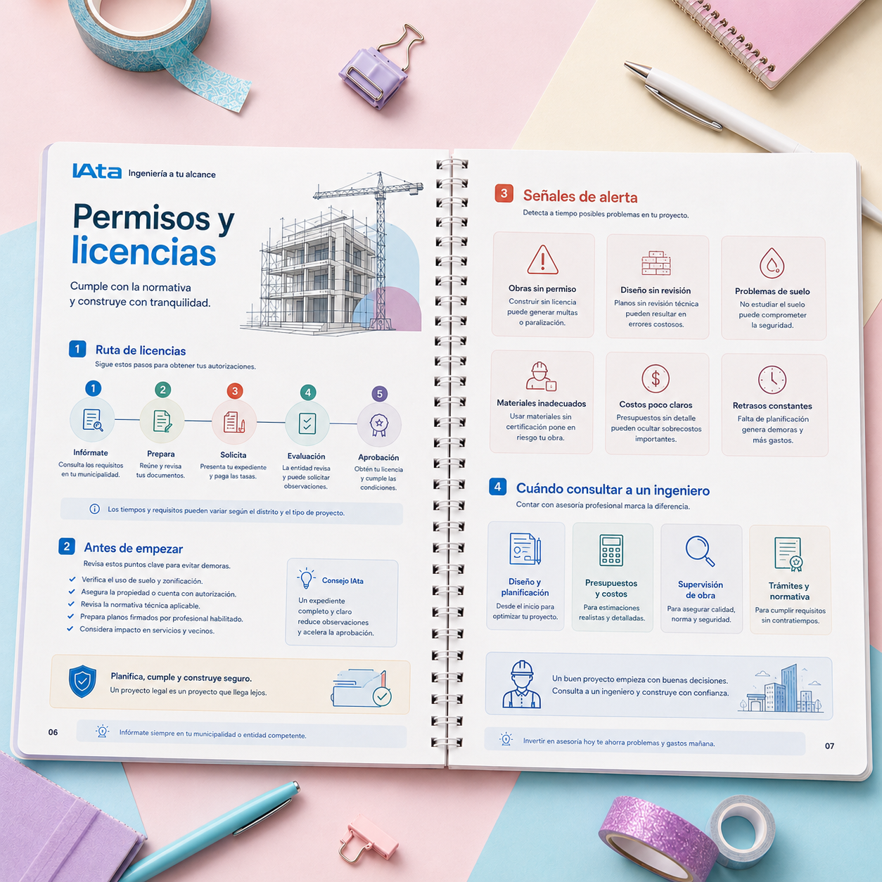 Permisos, licencias y señales de alerta de la Guía del Propietario
